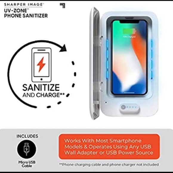 SHARPER IMAGE UV PHONE SANITIZER - Picture 5 of 7